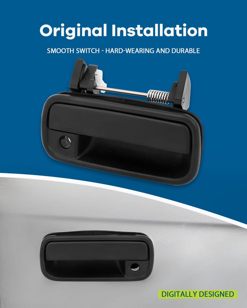 LUJUNTEC Exterior Door Handles Front Driver Passenger Side Replacement for 1989-1997 for Toyota 4Runner 1989-1995 for Toyota Pickup Texture Black(2pcs) - Image 4